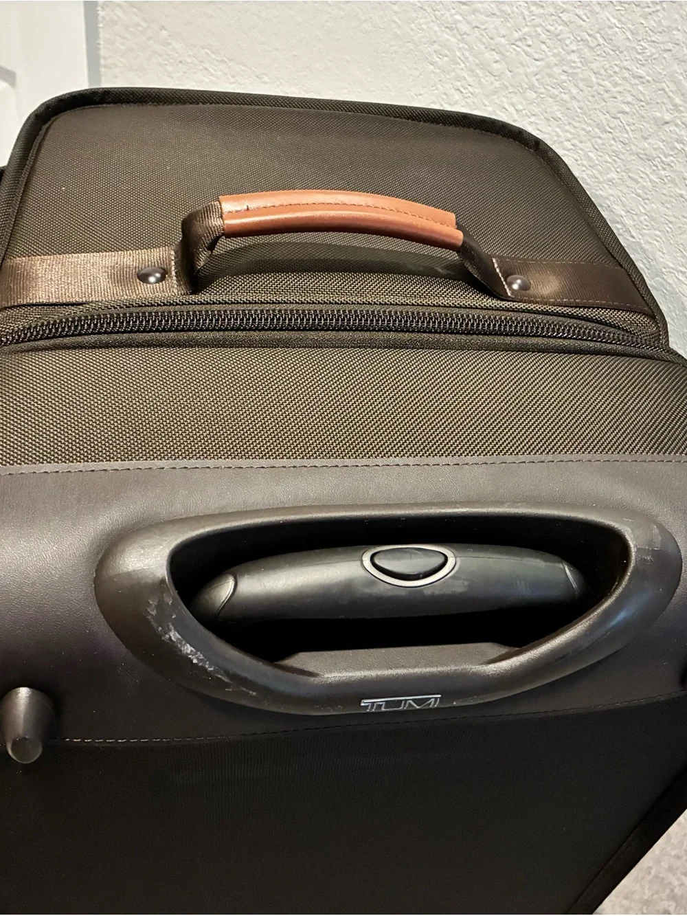 TUMI Alpha Brown Rolling Travel Duffel Bag